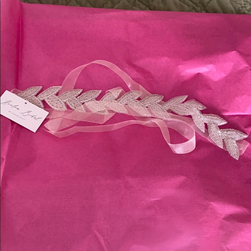 Beaded bridal sash